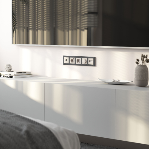 ТВ-розетка оконечная (перламутровый рифленый) W1183013 фото 3 ТВ-розетка оконечная (перламутровый рифленый) W1183013 фото 3