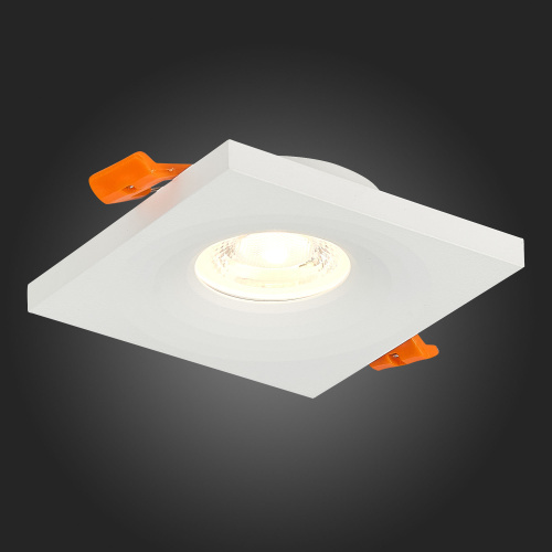 ST205.518.01 Св-к встр. Белый GU10 1*50W  L94xW94xH27 220V Без ламп Встраиваемые светильники фото 9