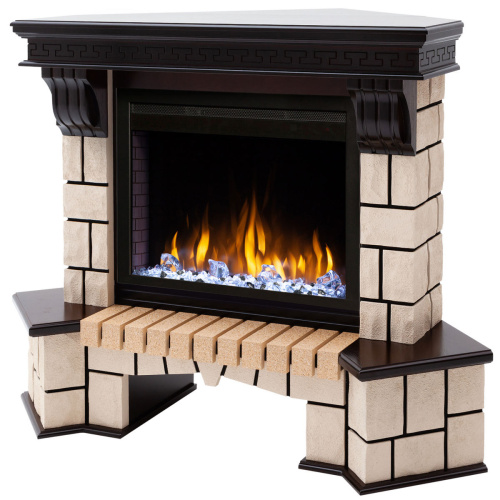 Электрокамин RealFlame Stone Coner AO античный дуб с очагом Saphir 25,5 фото 4 Электрокамин RealFlame Stone Coner AO античный дуб с очагом Saphir 25,5 фото 4