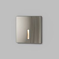 DK1030-NI Светильник встраиваемый в стену, IP 20, LED 3000K, 3 Вт, никель, алюминий