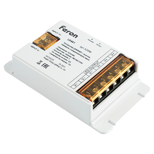 LD481 Контроллер ДИММЕР с пультом, таймером и визуализатором звука, 12-24-48V фото 2