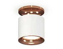 Комплект накладного светильника Ambrella light Techno Spot XS7401142 SWH/PPG белый песок/золото розовое полированное (N7930, C7401, N7015)