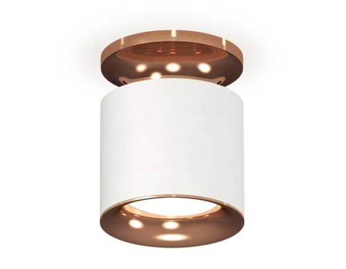 Комплект накладного светильника Ambrella light Techno Spot XS7401142 SWH/PPG белый песок/золото розовое полированное (N7930, C7401, N7015)