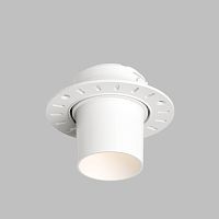 DK3057-WH Встраиваемый светильник под шпатлевку, IP20, до 15 Вт, LED, GU5,3, белый, пластик