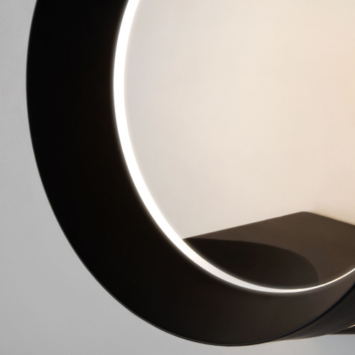 Уличный настенный светодиодный светильник Ring IP54 1710 TECHNO LED черный фото 4