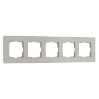 Рамка из стекла на 5 постов Senso дымчатый soft-touch W0053117