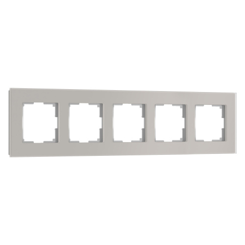 Рамка из стекла на 5 постов Senso дымчатый soft-touch W0053117