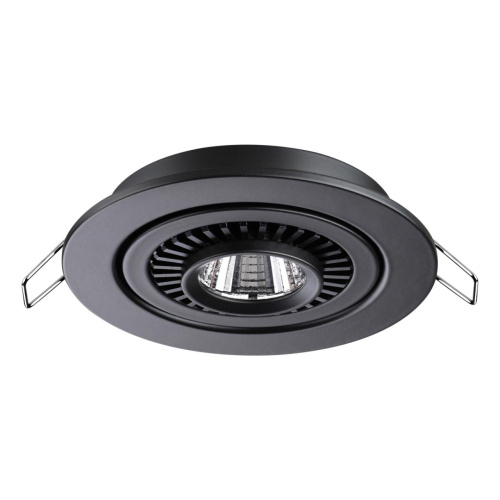 358816 SPOT NT21 530 черный Светильник встраиваемый светодиодный IP20 LED 9W 770Лм 4000K 220V GESSO фото 6