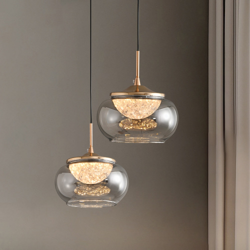 Подвесной светильник MT9128-1H gold/smoke фото 7