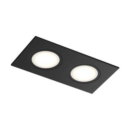 Встраиваемый влагозащищенный светильник PORT, 2?15 Вт макс., LED, GU5.3, IP65, корпус из полимера, цвет чёрный фото 3