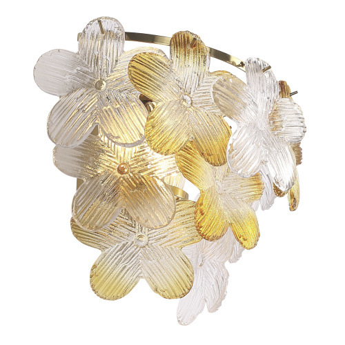 SL6240.201.02 Светильник настенный ST-Luce золотистый/Прозрачный, янтарный E14 2*60W TENDER фото 4