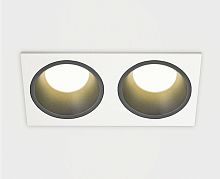 IT08-8013 black 3000K 2 шт + IT08-8015 white светильник встраиваемый с рамкой