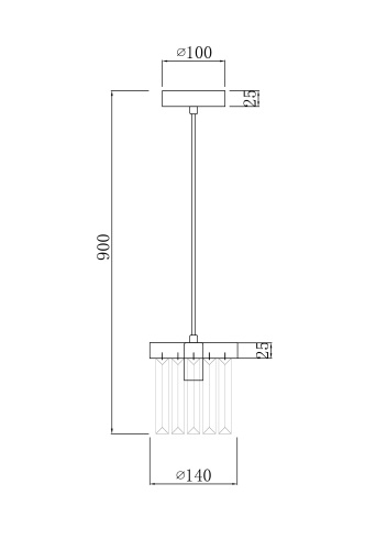 Подвесной светильник Freya FR5330PL-01BZ фото 3
