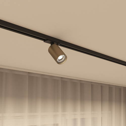 DK6201-BG Трековый светильник IP 20, 15 Вт, GU5.3, матовое золото с черным, алюминий фото 5 DK6201-BG Трековый светильник IP 20, 15 Вт, GU5.3, матовое золото с черным, алюминий фото 5