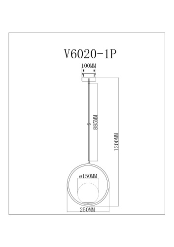 Светильник подвесной Moderli V11577-1P Barocco фото 6