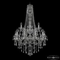 Люстра хрустальная 1415/10+5/220/h-102/2d Ni