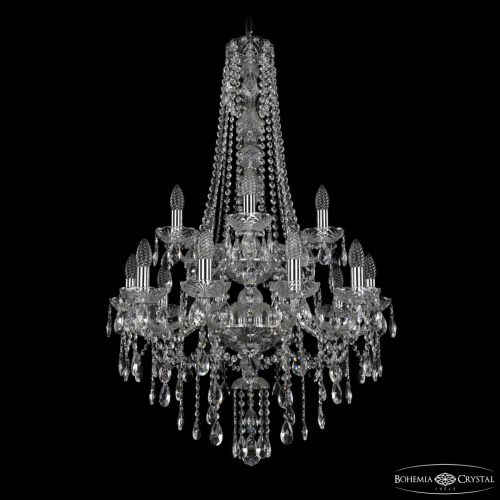 Люстра хрустальная 1415/10+5/220/h-102/2d Ni Люстра хрустальная 1415/10+5/220/h-102/2d Ni