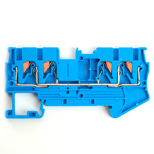 Зажим пружинный, 4-проводной проходной ЗНИ - 2,5 ,JXB PT 2,5 , синий LD574-2-25 фото 2