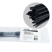 HST-420-100 BK Термоусадочная трубка 4,0/2,0 STEKKER, длина 100 см., усадка 2:1, черный