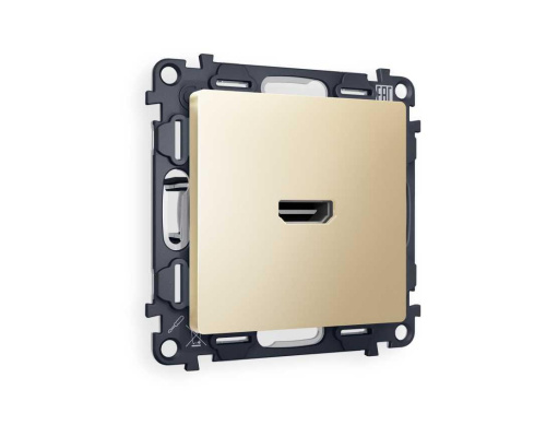 Комплект механизма розетки HDMI 2.0 AMBRELLA VOLT ALFA Шампань 40V/500mA 2.0GHz 5-18Gbit/s QUANT (AP6140, VM222) MA614010 Комплект механизма розетки HDMI 2.0 AMBRELLA VOLT ALFA Шампань 40V/500mA 2.0GHz 5-18Gbit/s QUANT (AP6140, VM222) MA614010