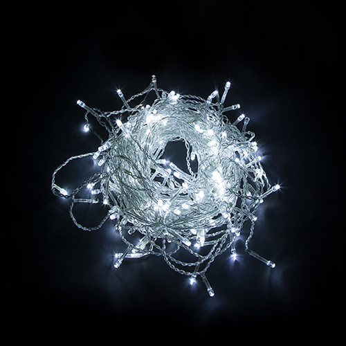 Светодиодная гирлянда Feron CL24 занавес 3*3м  + 3м 5000К, c питанием от сети 230V, эффектом стробов, белый шнур фото 4