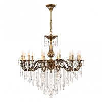 Люстра с хрустальными подвесками AL79101/12/300 B GB Bohemia Ivele Crystal (Богемия Ивеле Кристалл)