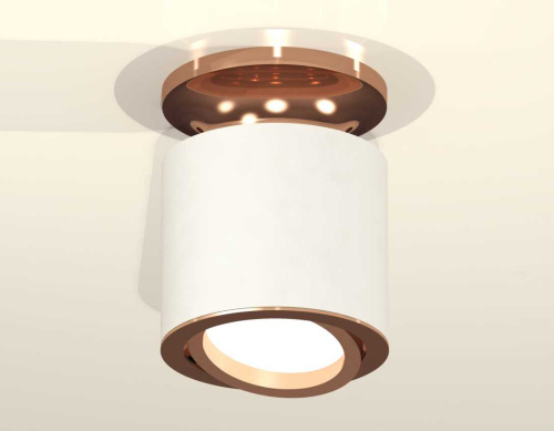 Комплект накладного светильника Ambrella light Techno Spot XS7401140 SWH/PPG белый песок/золото розовое полированное (N7930, C7401, N7005) фото 3