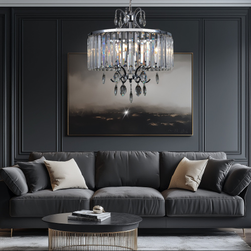 Citilux Инга CL335161 Люстра подвесная хрустальная Хром фото 13