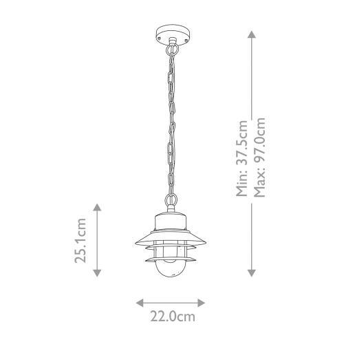 Подвесной фонарь Elstead Lighting, Арт. COPENHAGEN8-BK фото 9