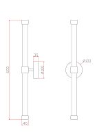 Настенный светильник (бра) Freya FR6108WL-L10G