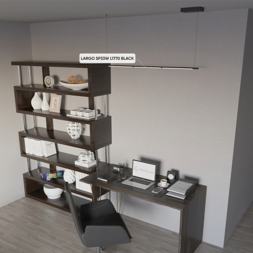 Crystal Lux Светильник подвесной Crystal Lux LARGO SP33W L1770 BLACK фото 5