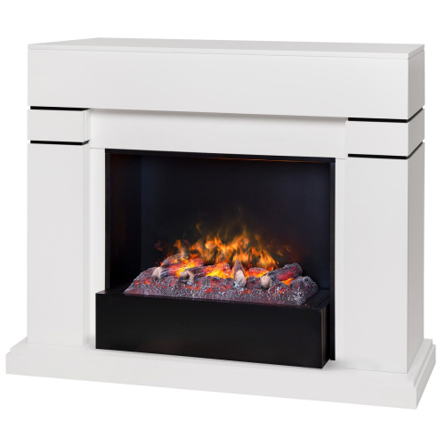 Электрокамин RealFlame Lindelse 26 WT белый с очагом 3D Cassette 630 фото 2