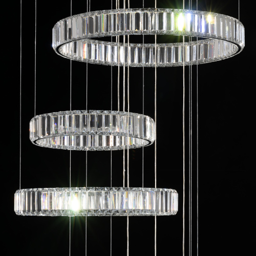 Citilux Чезаре CL338661 LED Люстра хрустальная с пультом Хром фото 7