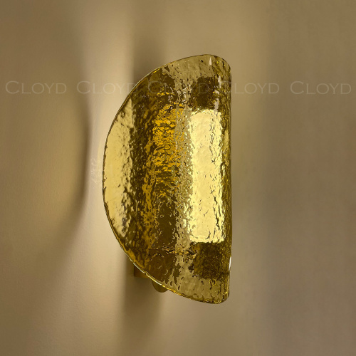 Бра Cloyd CARUDO W1 / золото - янтарн. стекло (арт.20370) фото 2 Бра Cloyd CARUDO W1 / золото - янтарн. стекло (арт.20370) фото 2