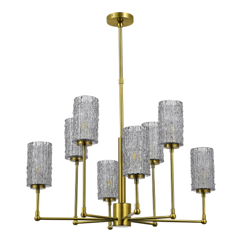 SL1240.303.08 Люстра подвесная ST-Luce Латунь/Дымчатый E27 8*60W GACCIOLO фото 4 SL1240.303.08 Люстра подвесная ST-Luce Латунь/Дымчатый E27 8*60W GACCIOLO фото 4