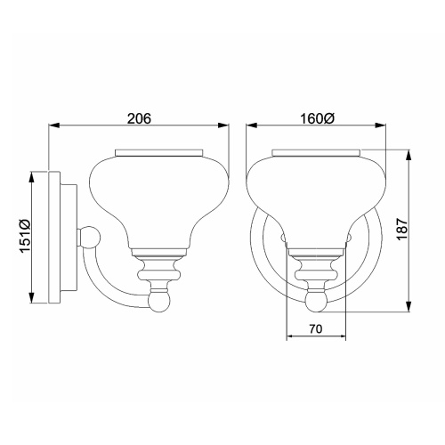 Бра для ванных комнат HK-AINSLEY1-BATH Hinkley, арт. HK-AINSLEY1-BATH фото 6