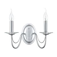 8034/2W CLASSI LN26 000 металл/стекло, хром/прозрачный Бра E14 2*40W 220V INCANTO
