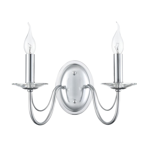8034/2W CLASSI LN26 000 металл/стекло, хром/прозрачный Бра E14 2*40W 220V INCANTO 8034/2W CLASSI LN26 000 металл/стекло, хром/прозрачный Бра E14 2*40W 220V INCANTO