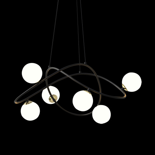 Люстра P0691-6A black фото 2 Люстра P0691-6A black фото 2