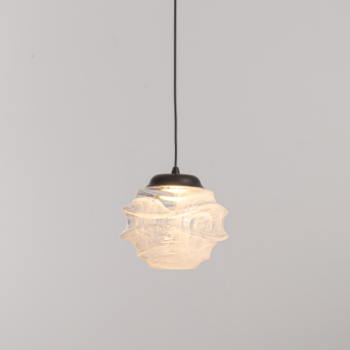 Подвесной светильник MD25030003-1A matt black/clear фото 2