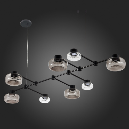 SL6005.403.08 Светильник подвесной ST-Luce Черный/Дымчатый, Прозрачный LED 8*3W 3000K VALLO фото 6