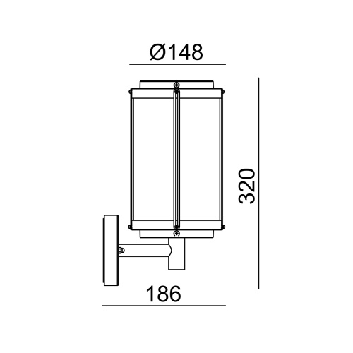 Настенный светильник Escada 30003W/03 E27*40W IP44 Dark grey фото 2