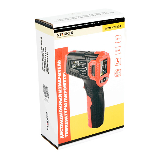 MTM HT650A Дистанционный измеритель температуры (пирометр), 2 батареи тип ААА 1,5В, черный/красный фото 4 MTM HT650A Дистанционный измеритель температуры (пирометр), 2 батареи тип ААА 1,5В, черный/красный фото 4