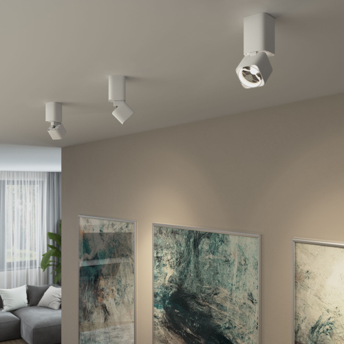 Светильник потолочный поворотный светодиодный Cubus 10W 4000K белый 25043/LED фото 3