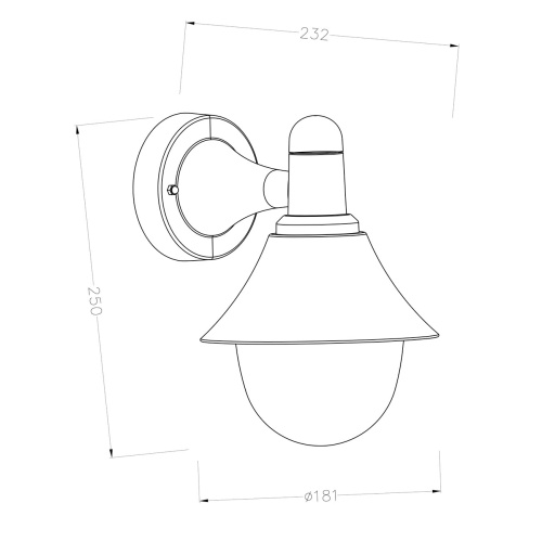 Настенный светильник Escada 30009W/01 E27*60W IP44 Black фото 2