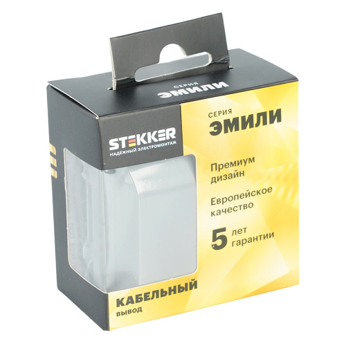Кабельный вывод ( механизм), Stekker, серия Эмили, платиново-серый, soft-touch, RST00-5119-10 фото 8