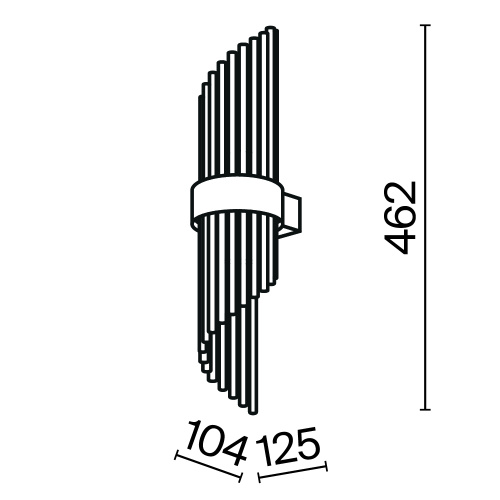 Настенный светильник (бра) Maytoni MOD174WL-02G фото 4 Настенный светильник (бра) Maytoni MOD174WL-02G фото 4