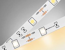 Светодиодная лента 12В 5050 30Led 7.2Вт/м 3000K IP20 5м