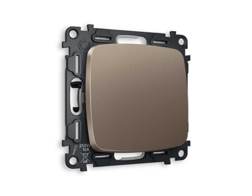Комплект механизма 1-кл выключателя AMBRELLA VOLT OMEGA Темная бронза матовый QUANT (OP6310, VM101) MO631010