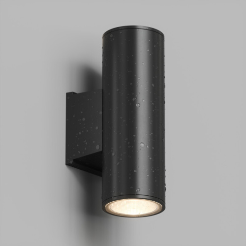 DK9821-BK Настенный уличный светильник BORG, IP65, 18 Вт, 3000К, черный, алюминий фото 4